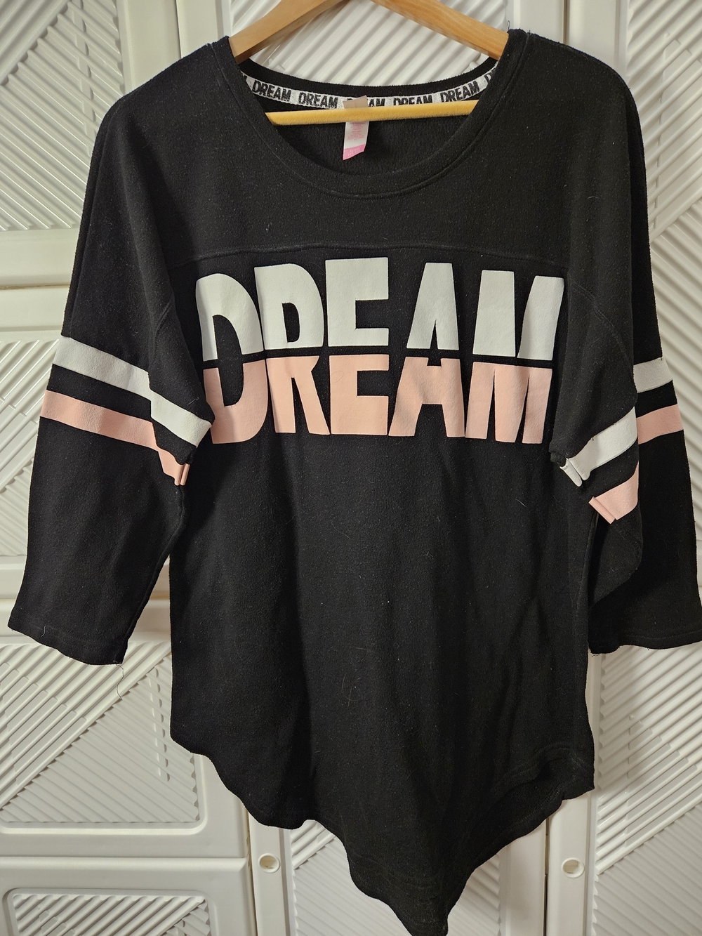 Black, White & Blush Pink DREAM Graphic Sweatshirt